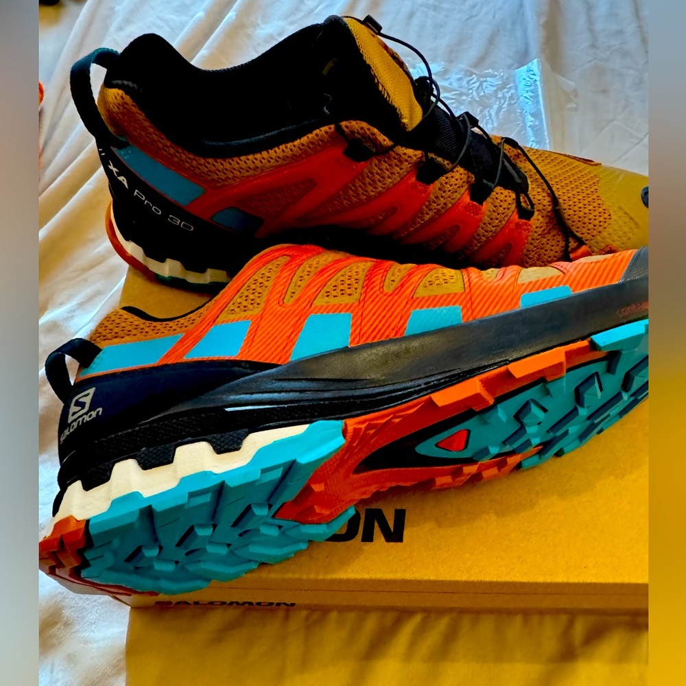 Down a mountain through the woods in a nice pair of shoes Salomon XA Pro 3D V8